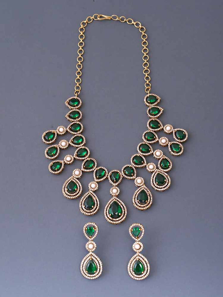 Emerald Margarete Victorian Jewellery Set - New Arrival