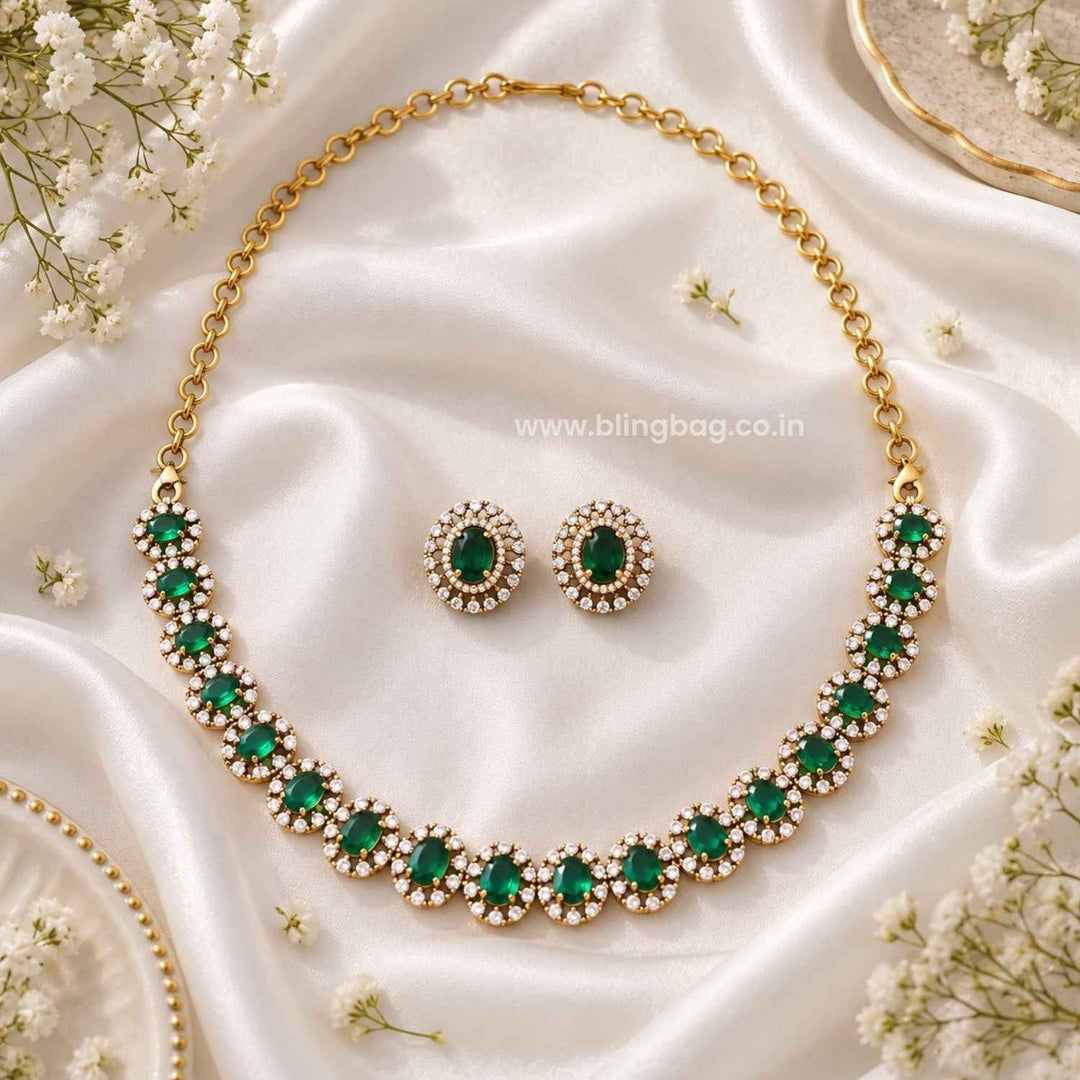 Emerald Mariabella Victorian Jewellery Set - New Arrival