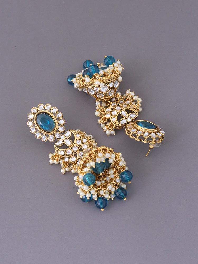 Emerald Mariam Jhumkis