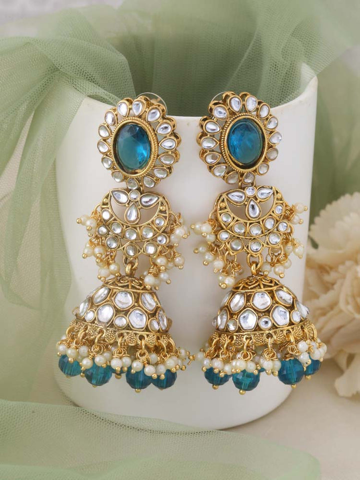 Emerald Mariam Jhumkis