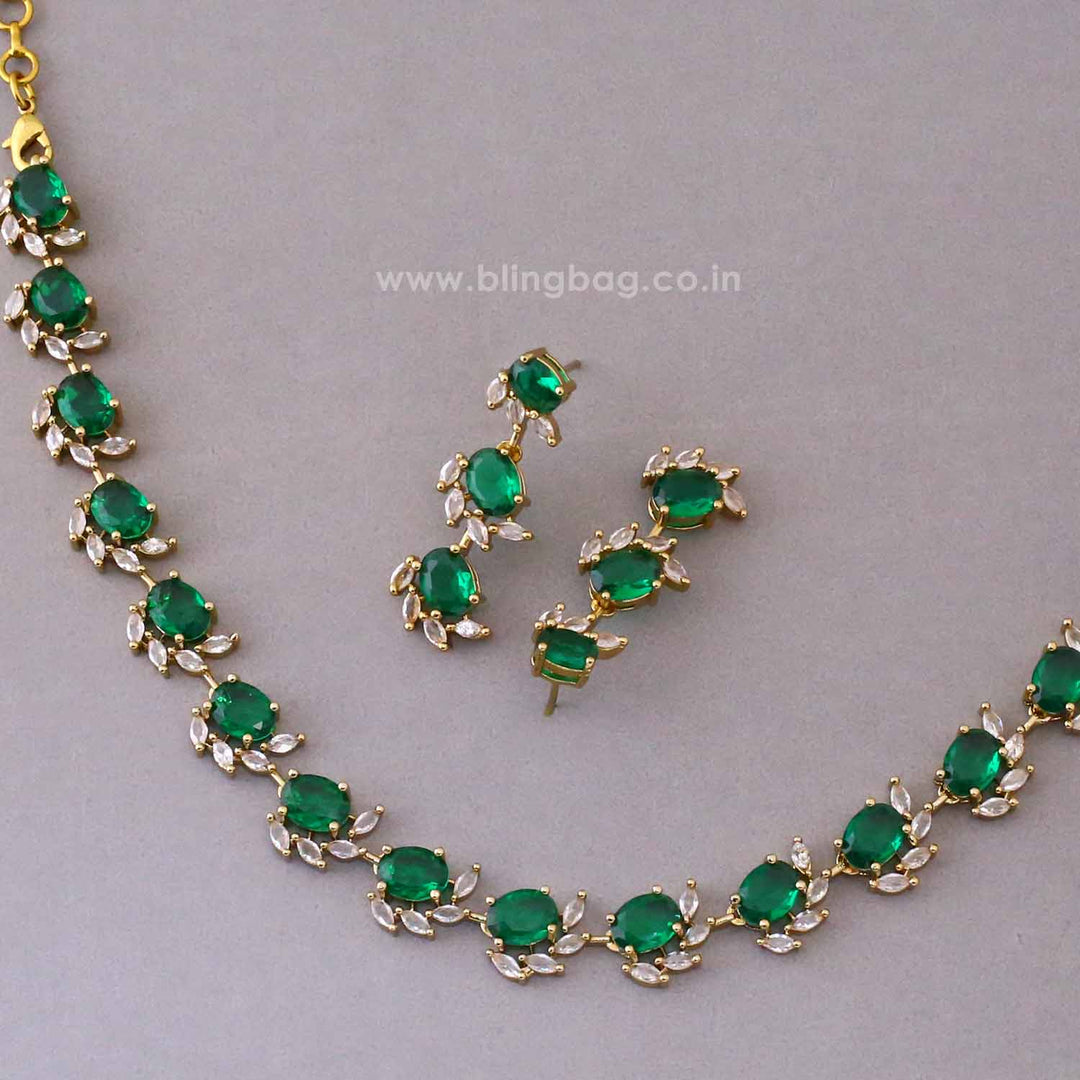 Emerald Marvel Victorian Jewellery Set - New Arrival