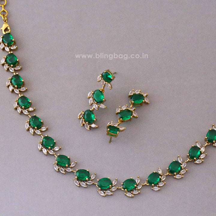 Emerald Marvel Victorian Jewellery Set - New Arrival