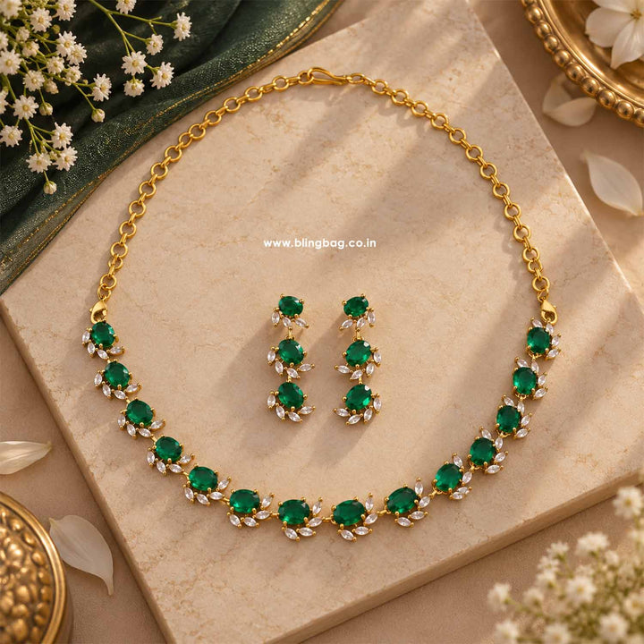 Emerald Marvel Victorian Jewellery Set - New Arrival