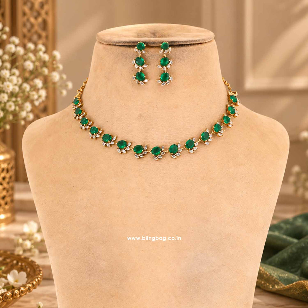 Emerald Marvel Victorian Jewellery Set - New Arrival