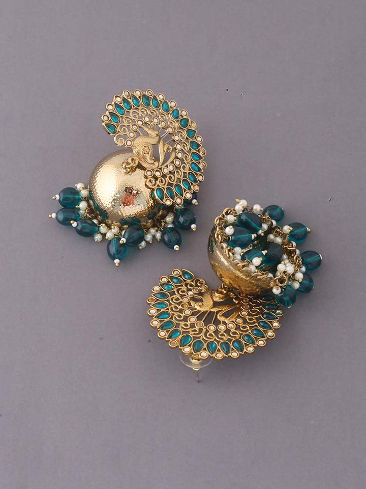 Emerald Mayu Jhumkis