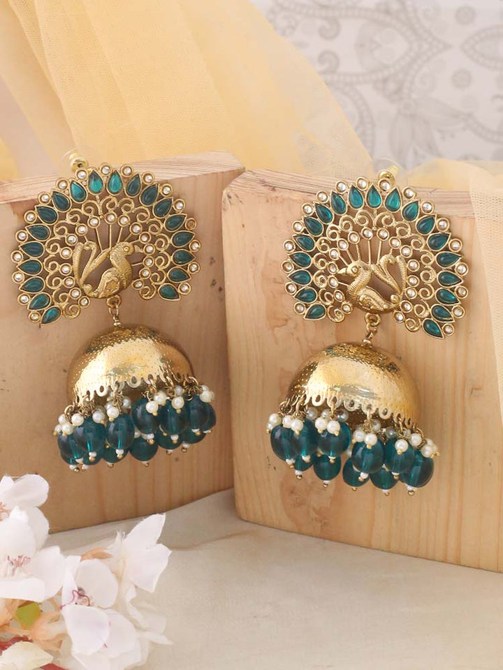 Emerald Mayu Jhumkis