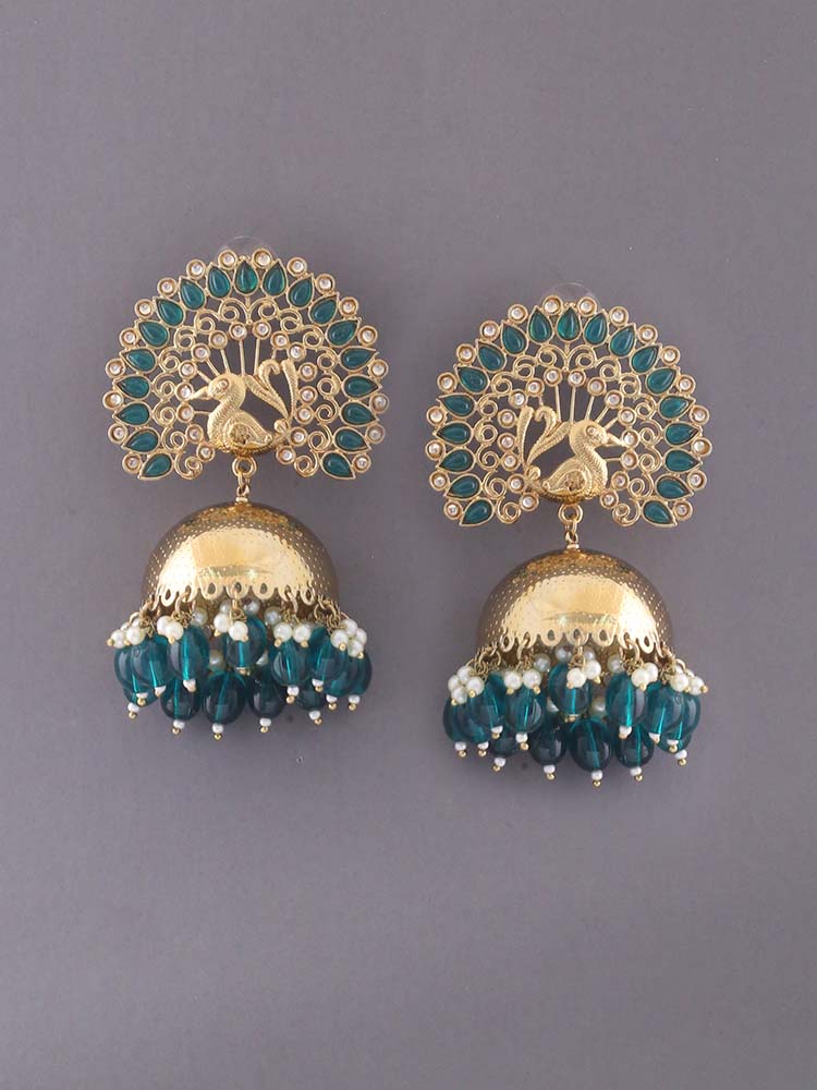 Emerald Mayu Jhumkis