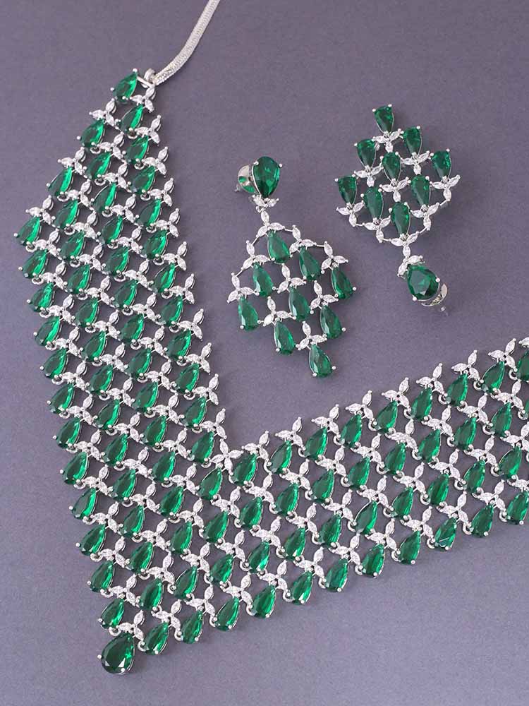 Emerald Mazu Zirconia Jewellery Set