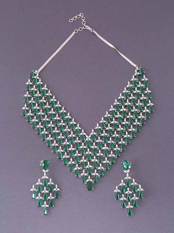 Emerald Mazu Zirconia Jewellery Set