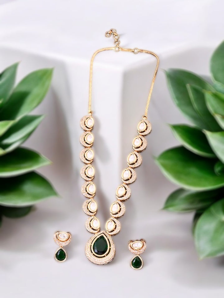 Emerald Megan Zirconia Jewellery Set