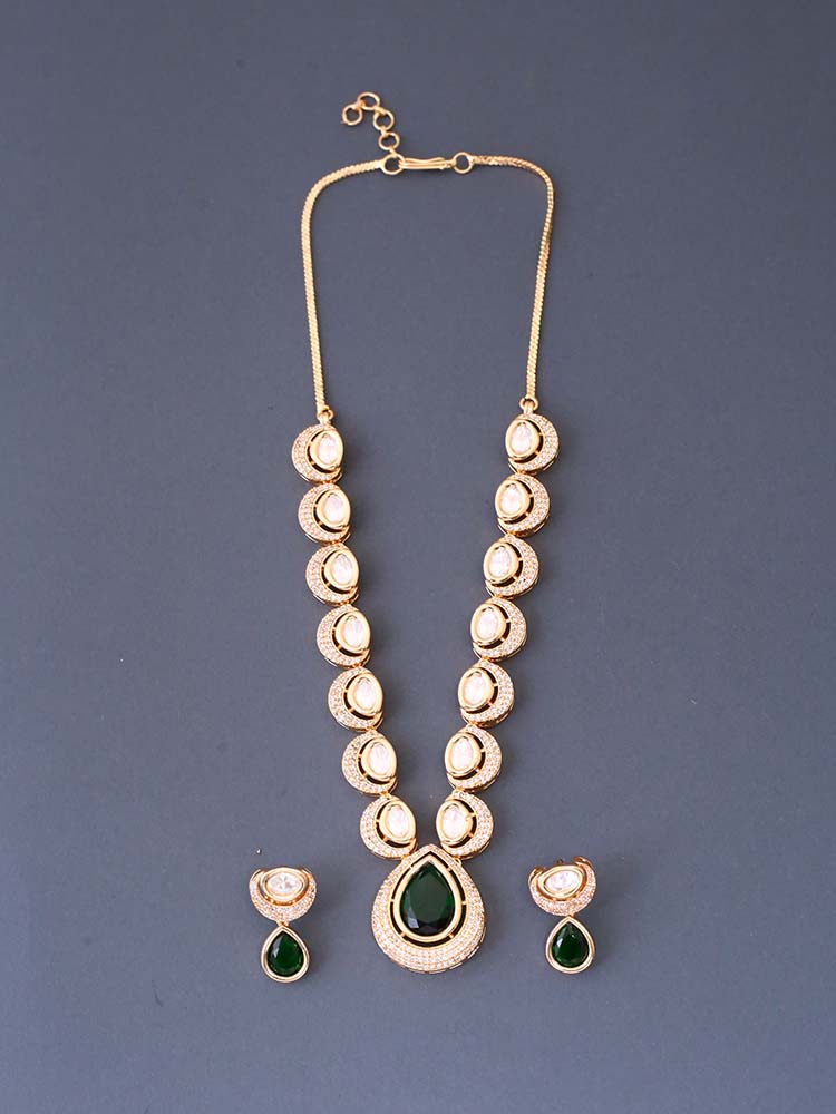Emerald Megan Zirconia Jewellery Set