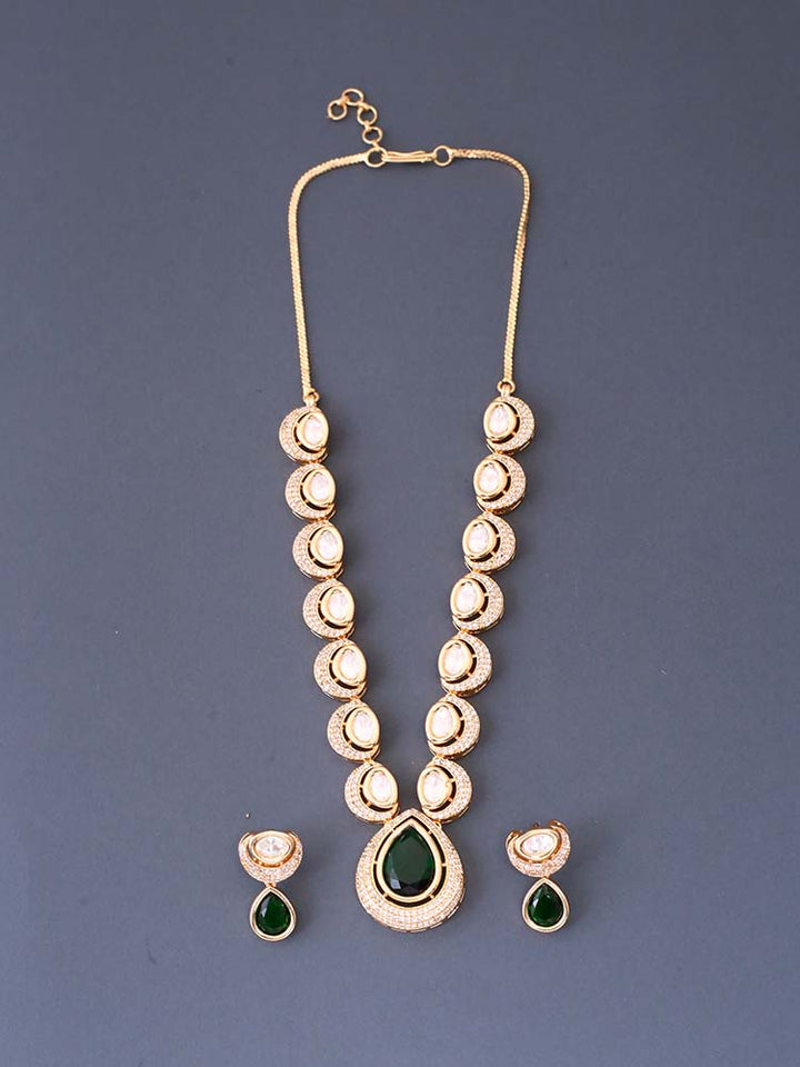Emerald Megan Zirconia Jewellery Set