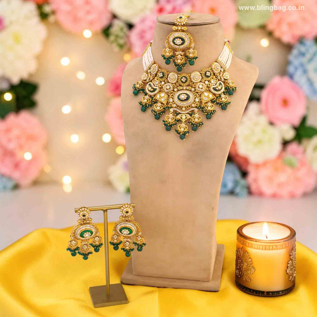 Emerald Mehra Bridal Jewellery Set