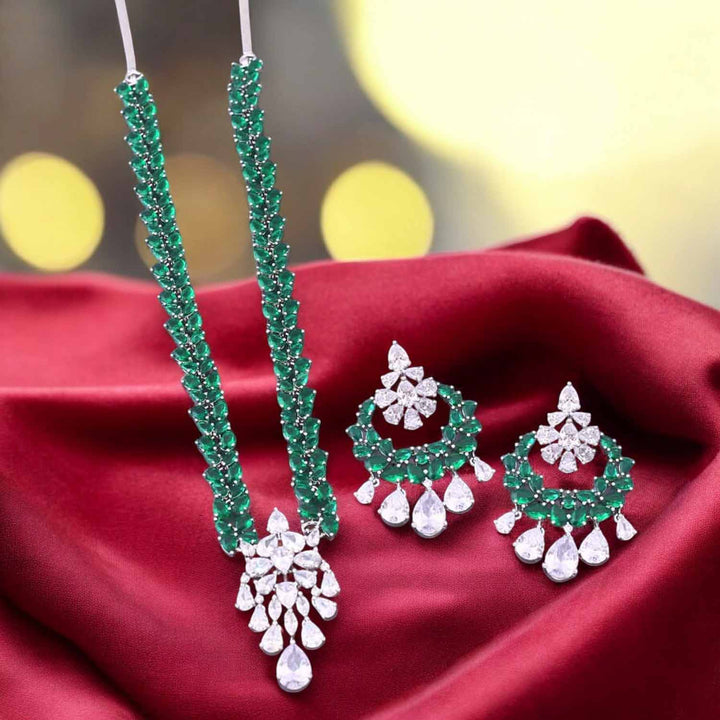 Emerald Meira Zirconia Jewellery Set