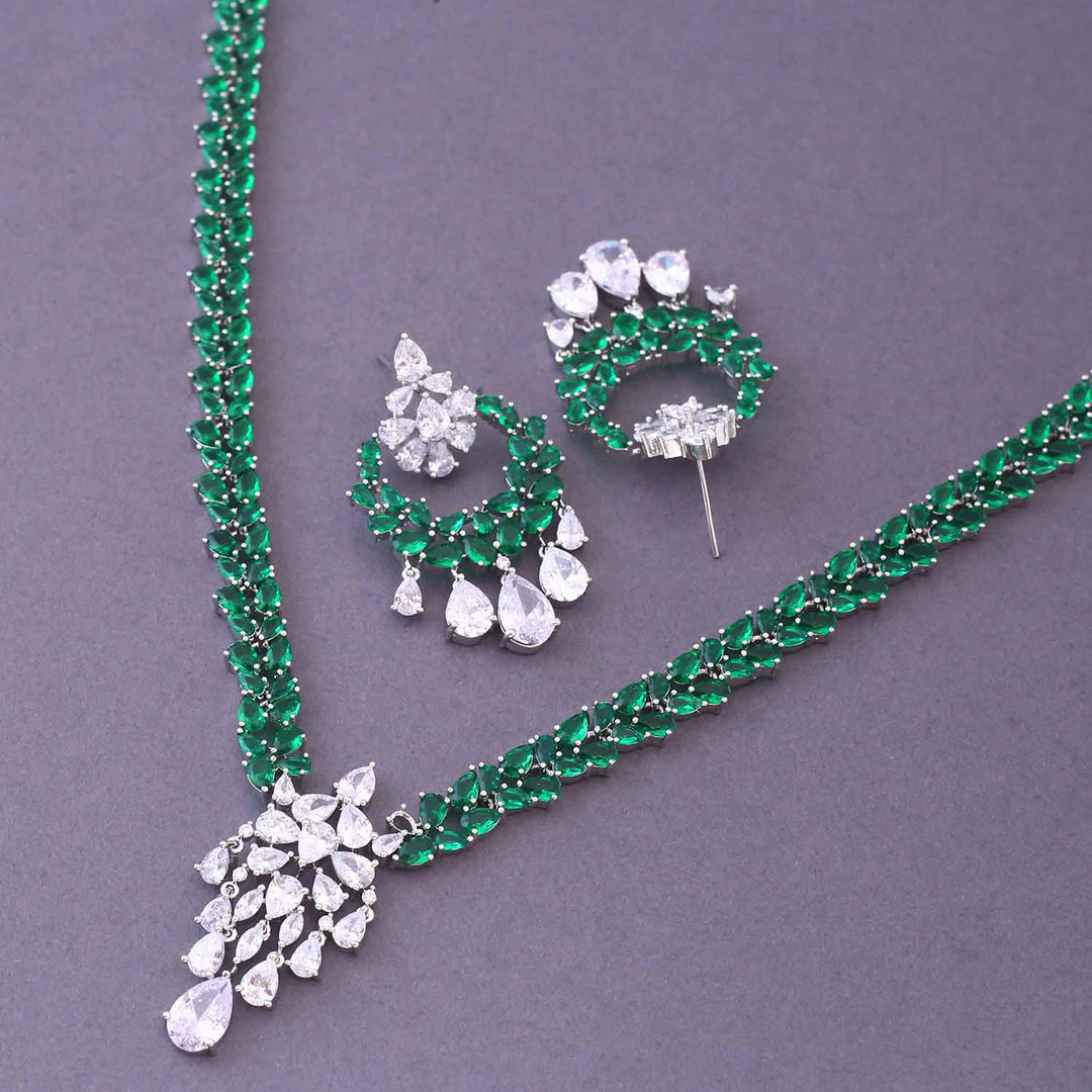 Emerald Meira Zirconia Jewellery Set