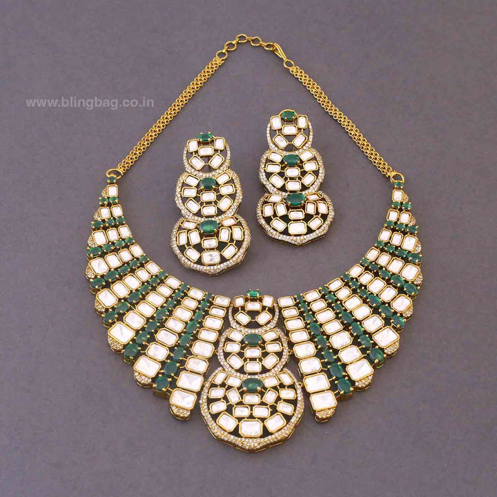 Emerald Meriya Hasli Victorian Jewellery Set- New Arrivals