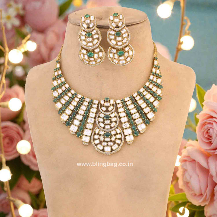 Emerald Meriya Hasli Victorian Jewellery Set- New Arrivals
