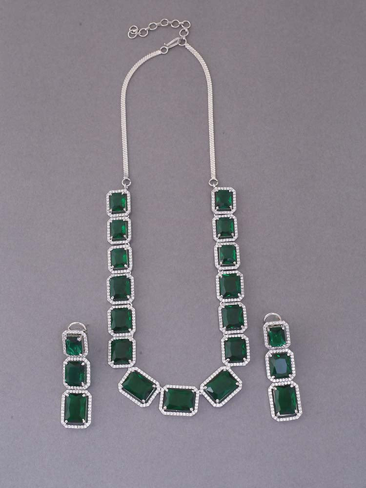 Emerald Milcah Zirconia Jewellery Set