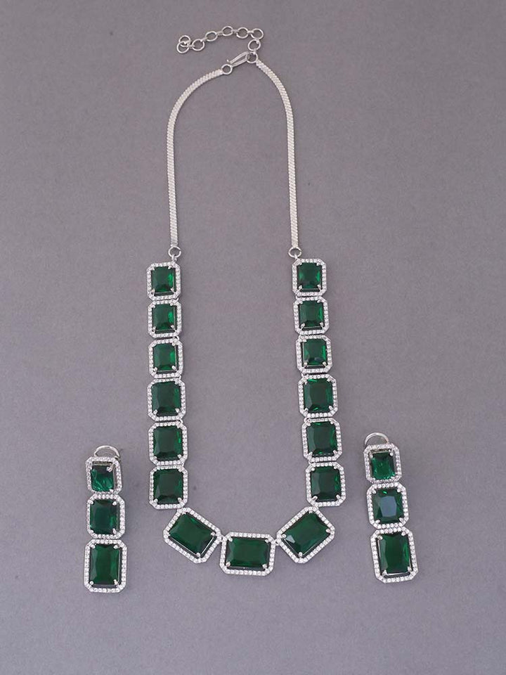 Emerald Milcah Zirconia Jewellery Set