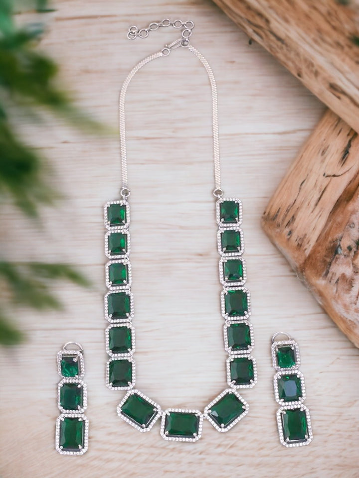 Emerald Milcah Zirconia Jewellery Set