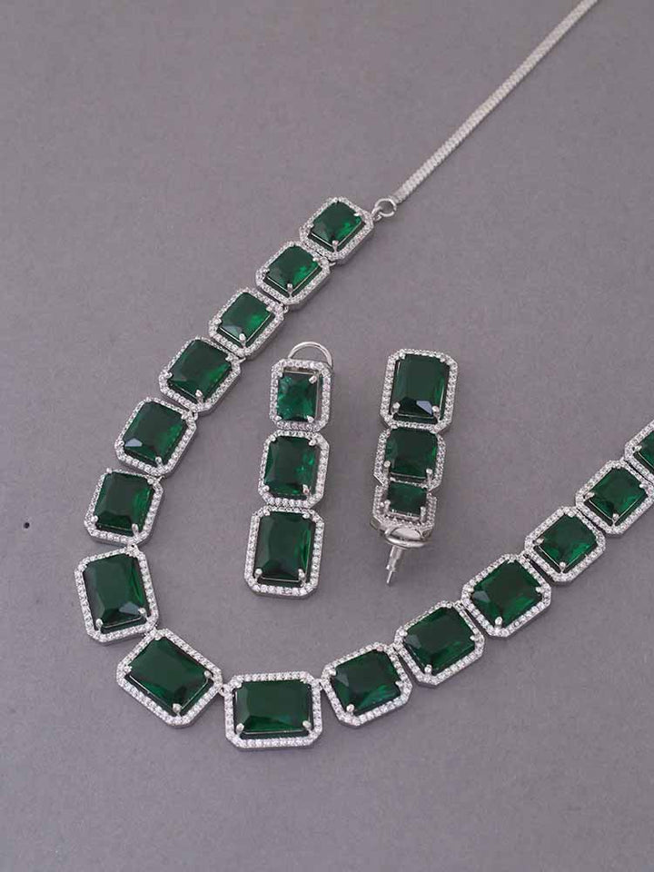 Emerald Milcah Zirconia Jewellery Set