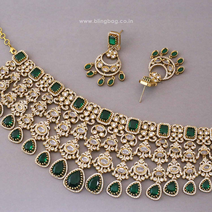Emerald Mirage Victorian Jewellery Set - New Arrival