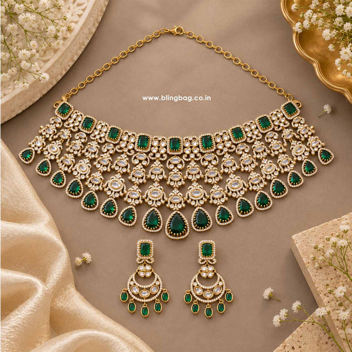 Emerald Mirage Victorian Jewellery Set - New Arrival