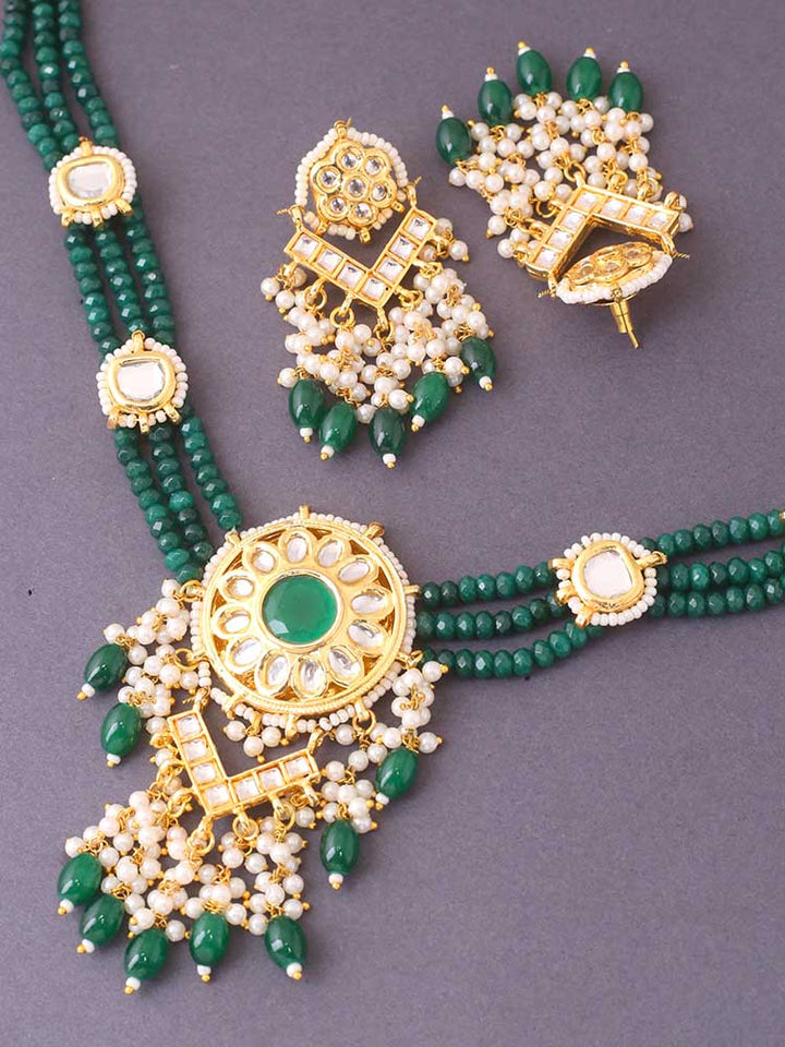 Emerald Moshika Jewellery Set