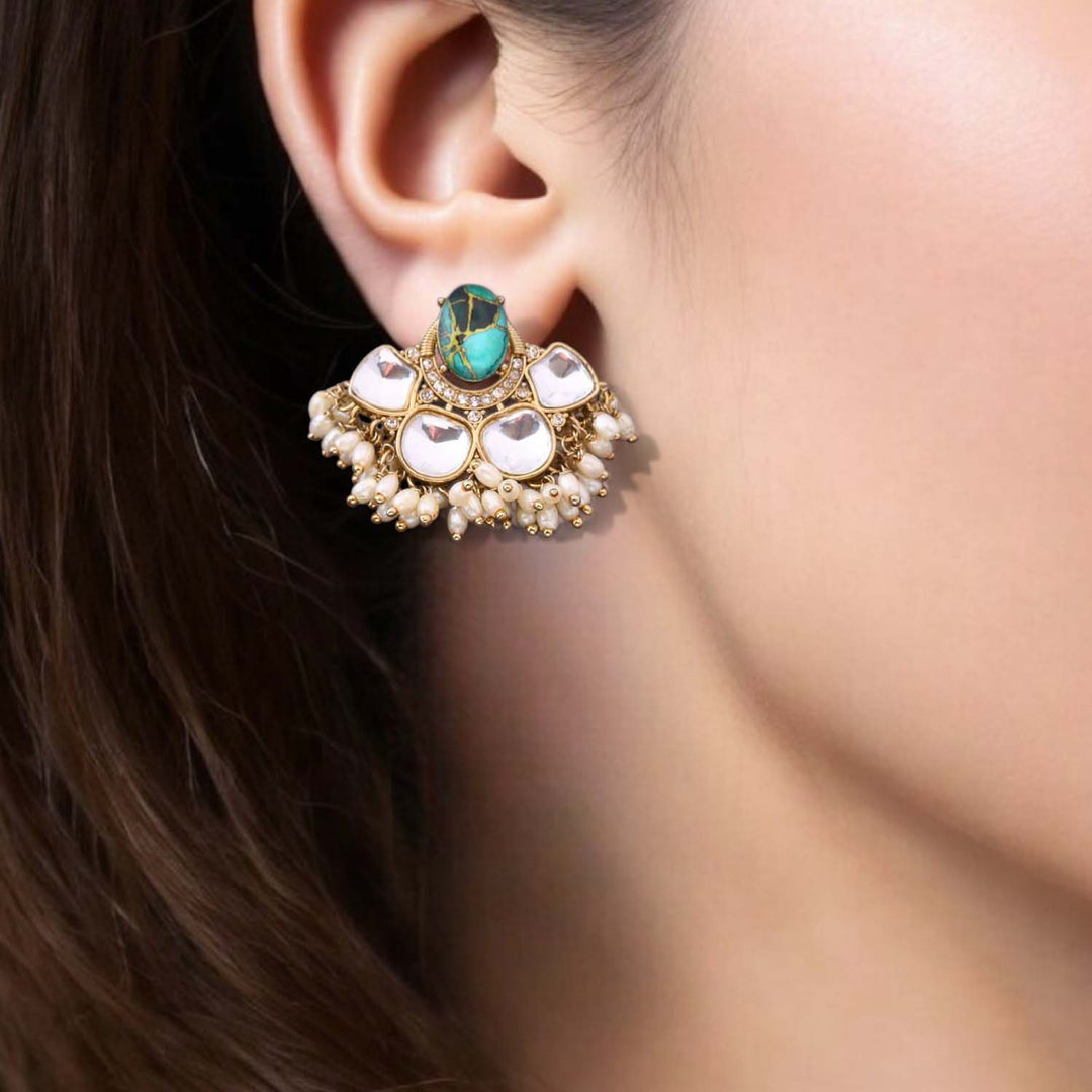 Emerald Mounika Studs
