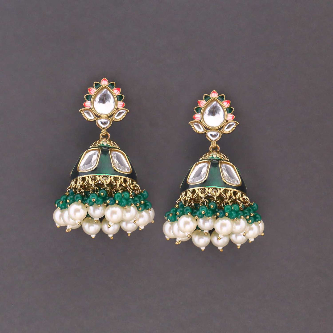 Emerald Munira Jhumkis