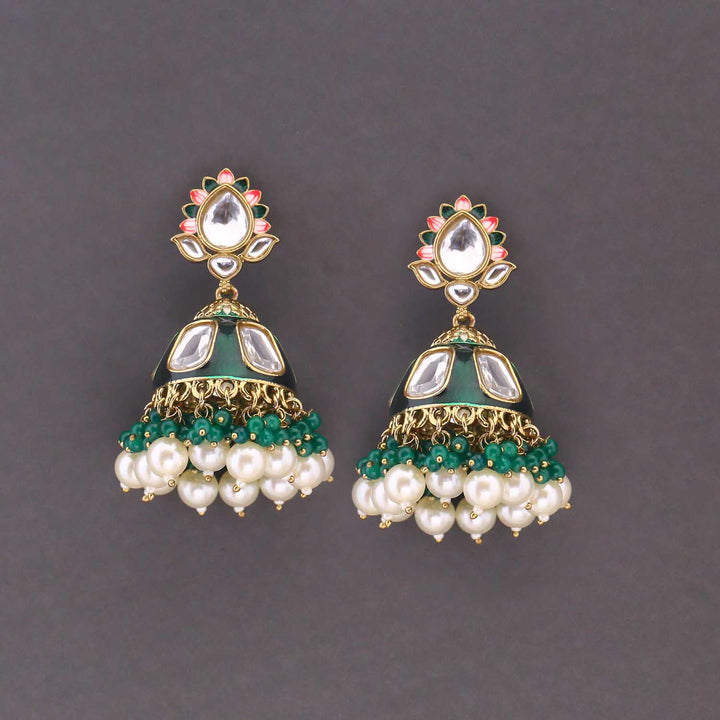 Emerald Munira Jhumkis