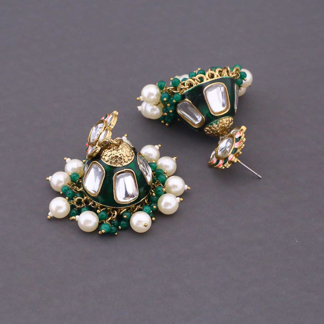 Emerald Munira Jhumkis