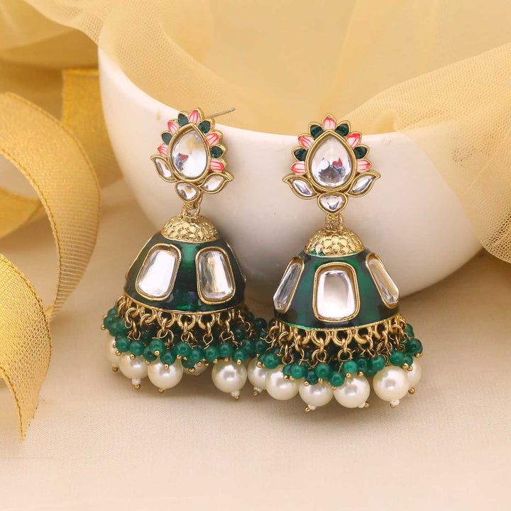 Emerald Munira Jhumkis
