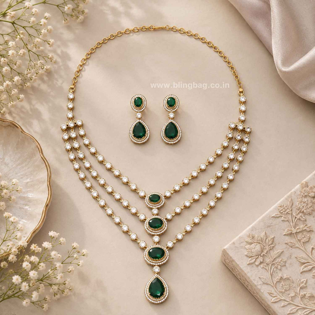 Emerald Muse Victorian Jewellery Set - New Arrival