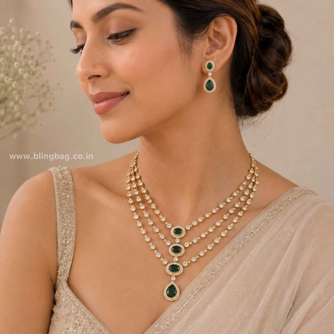 Emerald Muse Victorian Jewellery Set - New Arrival