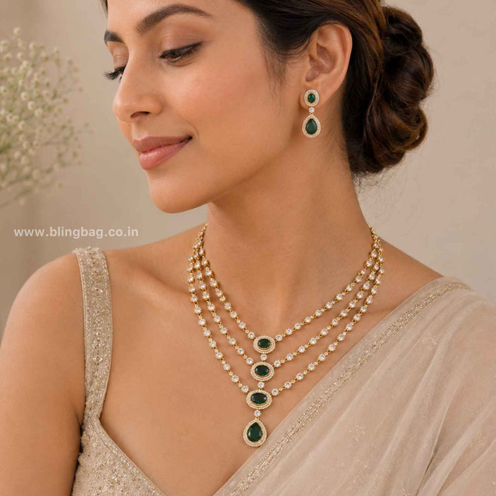 Emerald Muse Victorian Jewellery Set - New Arrival