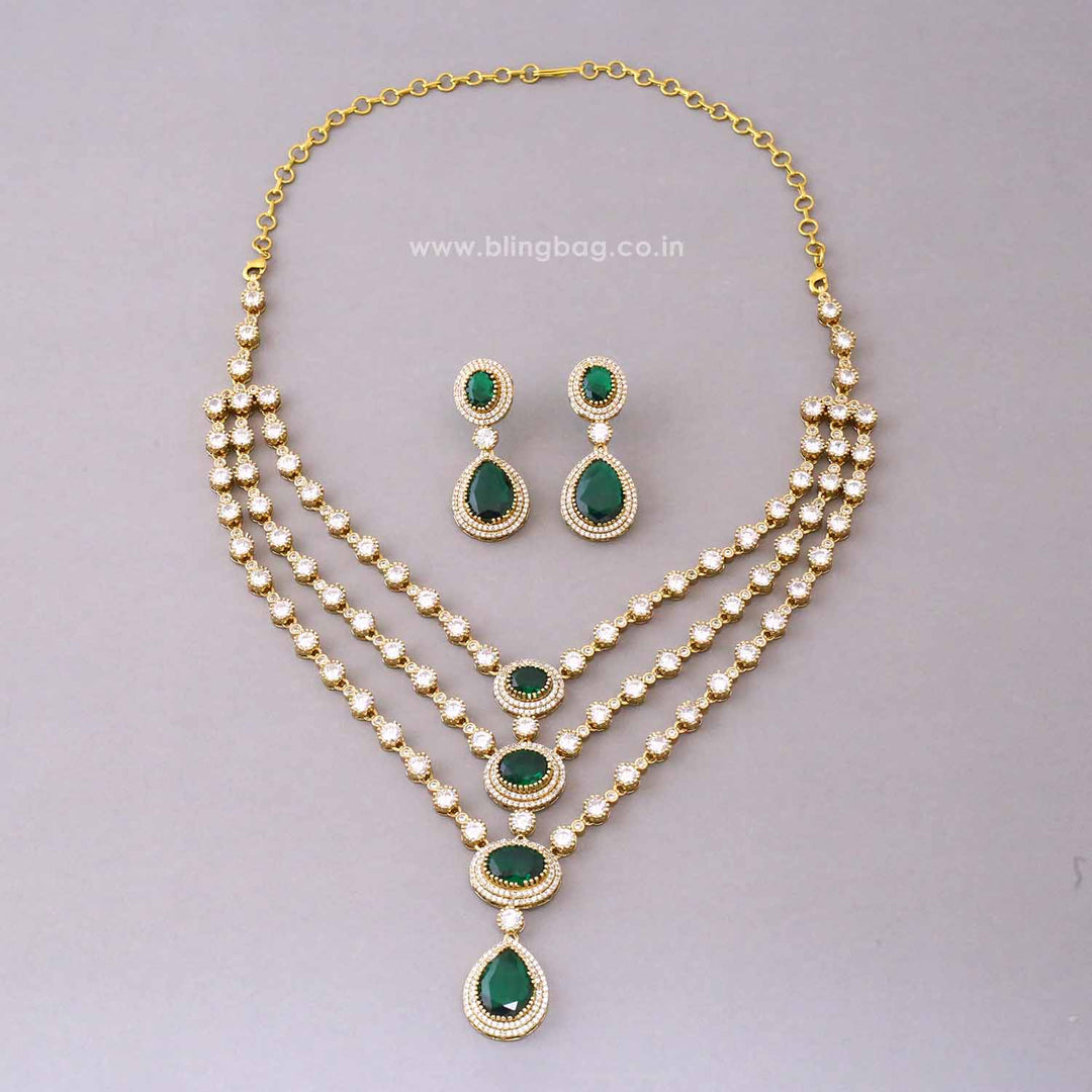 Emerald Muse Victorian Jewellery Set - New Arrival
