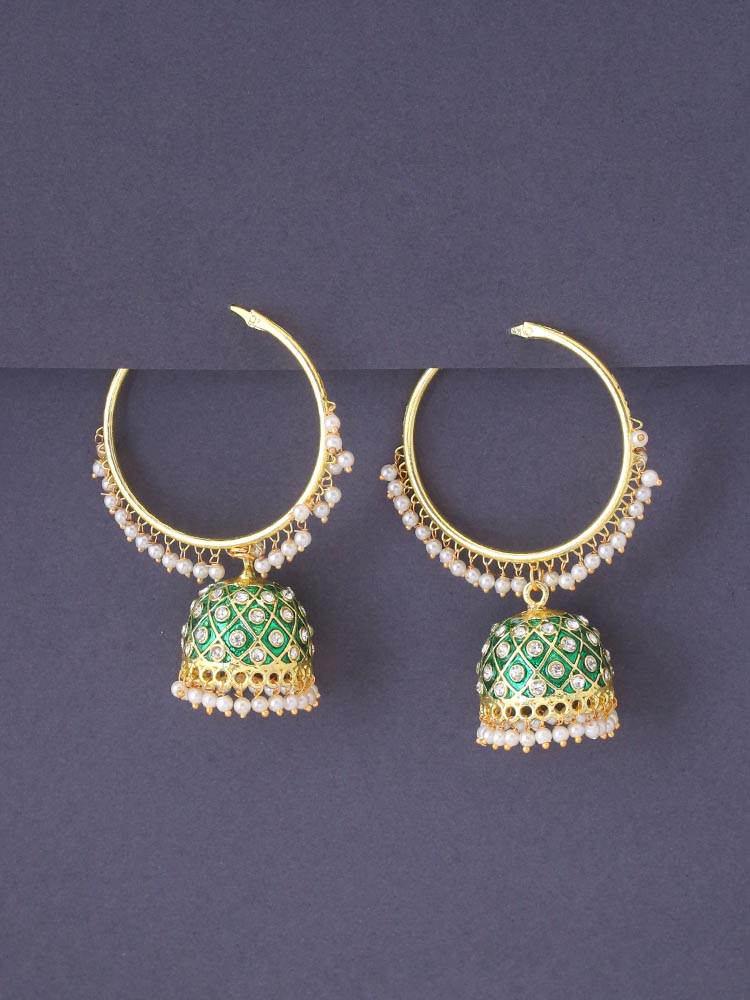 Emerald Mythri Jhumkis