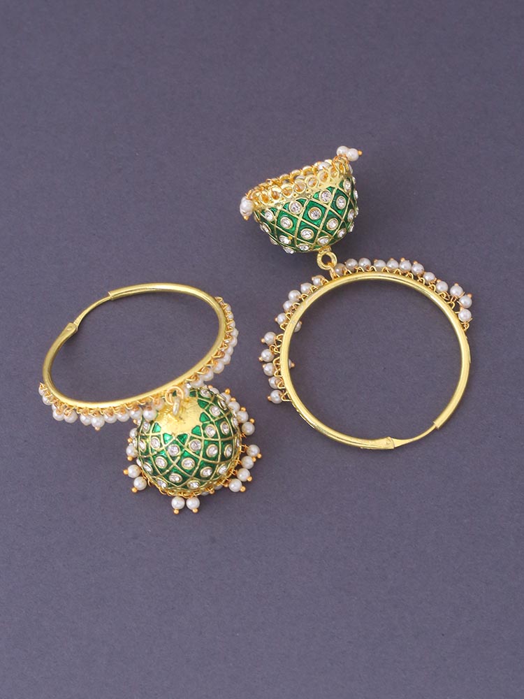 Emerald Mythri Jhumkis