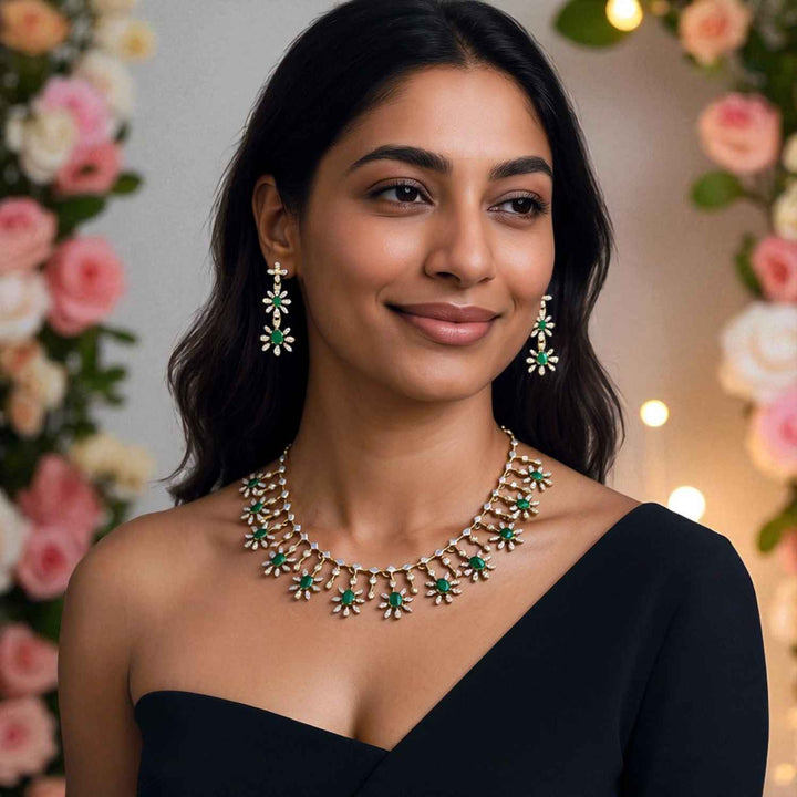 Emerald Naira Victorian Jewellery Set - New Arrival