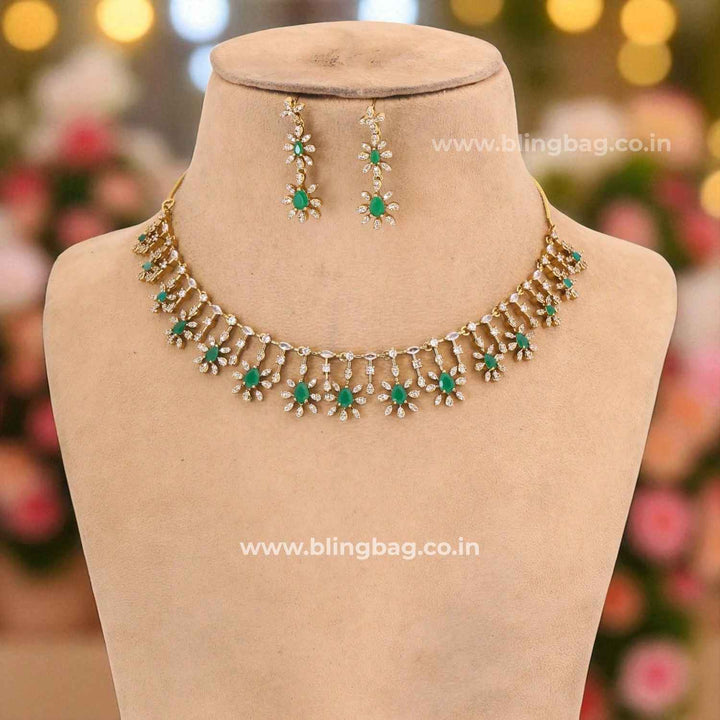 Emerald Naira Victorian Jewellery Set - New Arrival