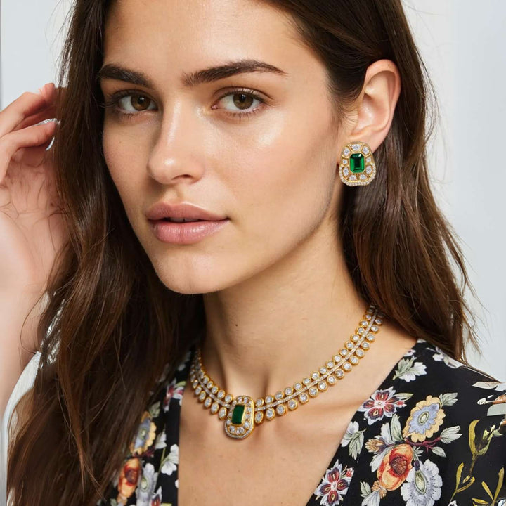 Emerald Naria Victorian Jewellery Set-New Arrival