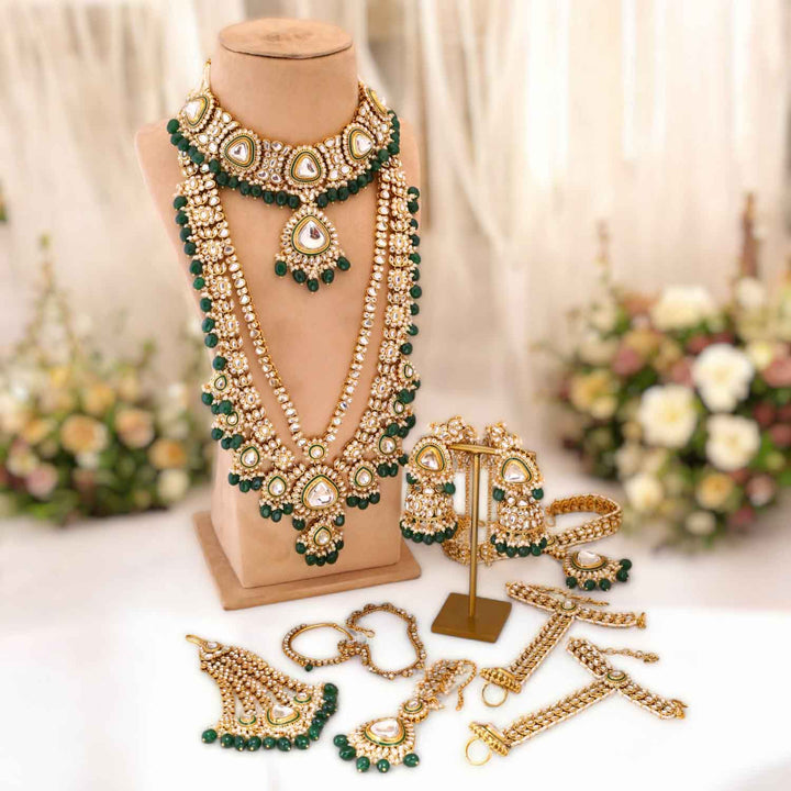 Emerald Narmida Bridal Jewellery Set