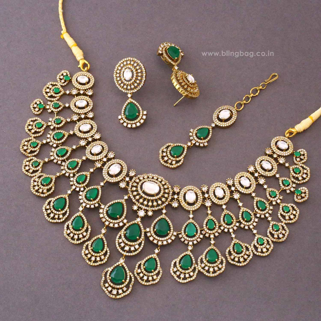 Emerald Natalya Victorian Jewellery Set - New Arrival