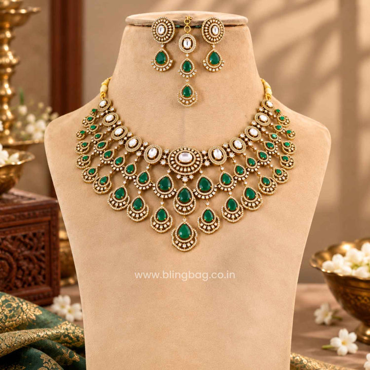 Emerald Natalya Victorian Jewellery Set - New Arrival