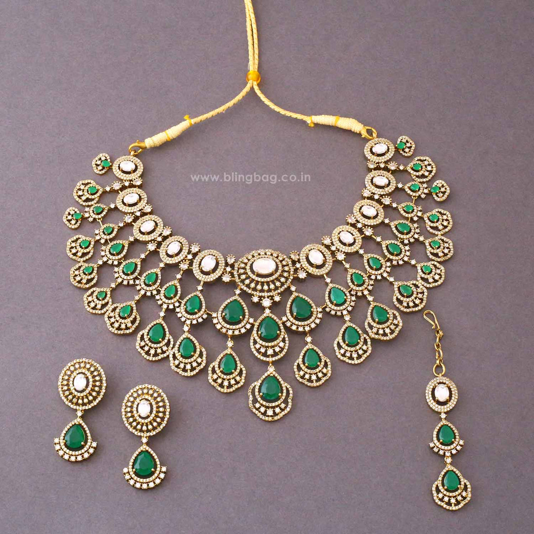 Emerald Natalya Victorian Jewellery Set - New Arrival