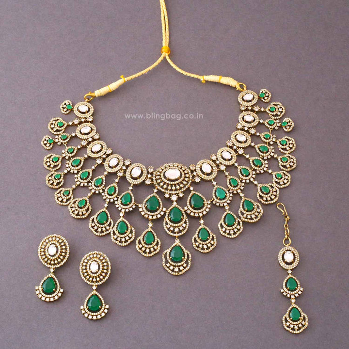 Emerald Natalya Victorian Jewellery Set - New Arrival
