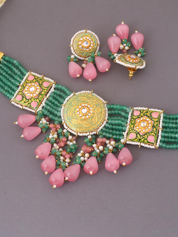 Emerald Naveen Jewellery Set
