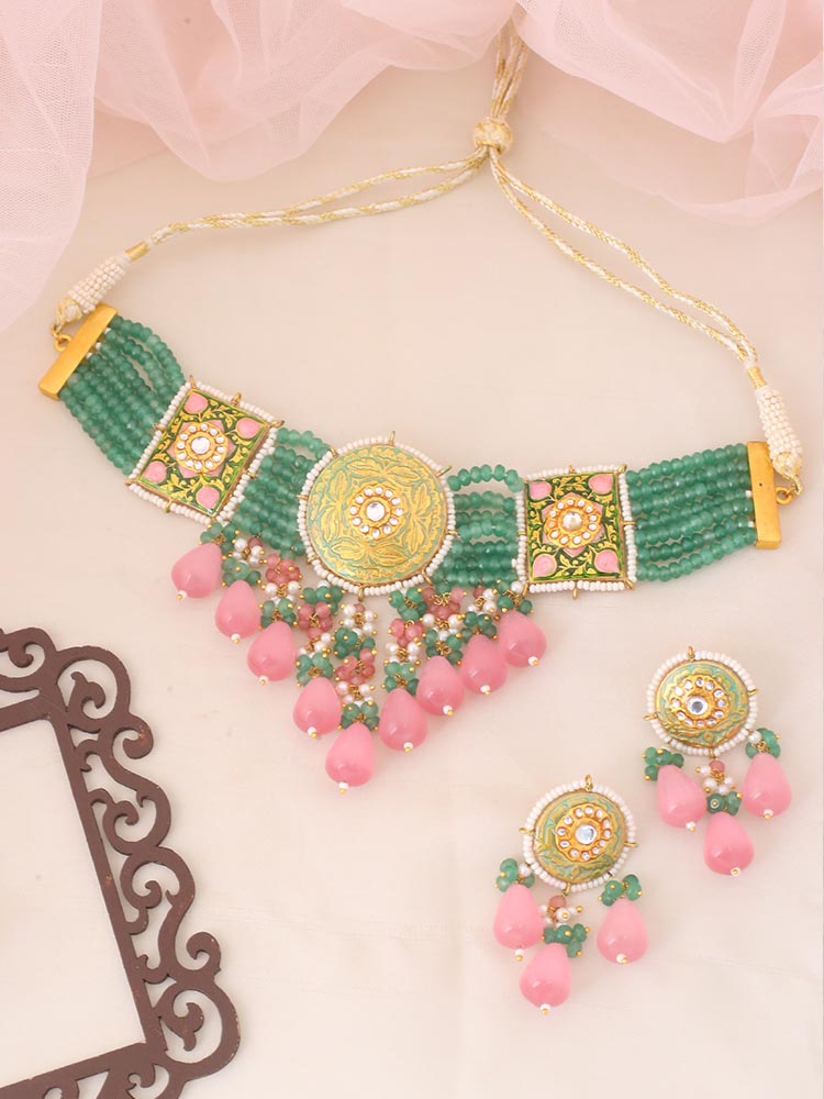 Emerald Naveen Jewellery Set
