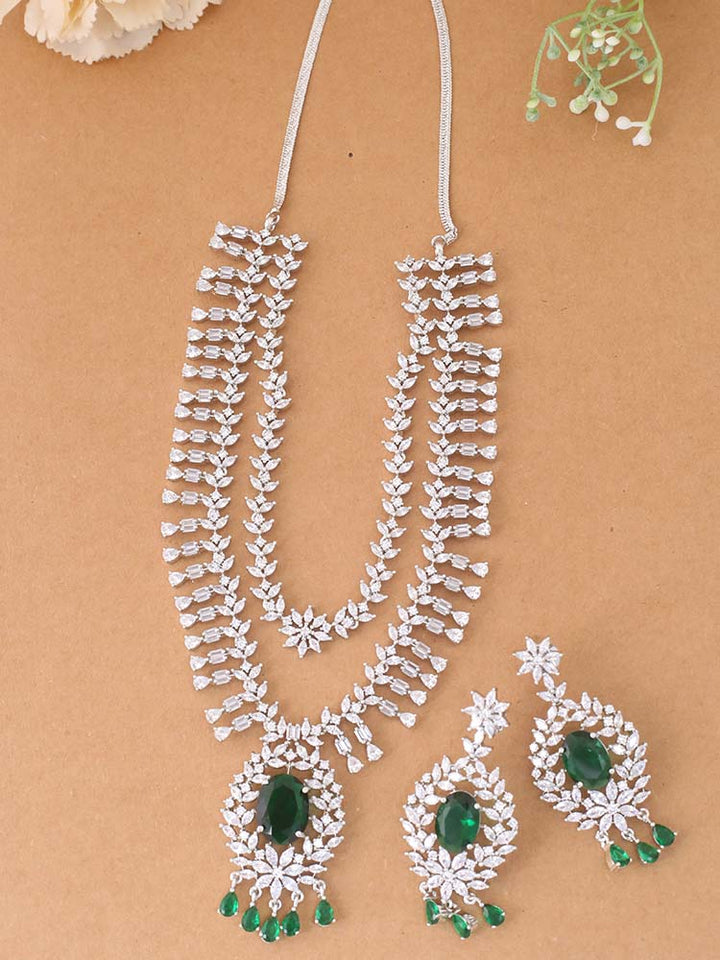 Emerald Neriah Zirconia Jewellery Set